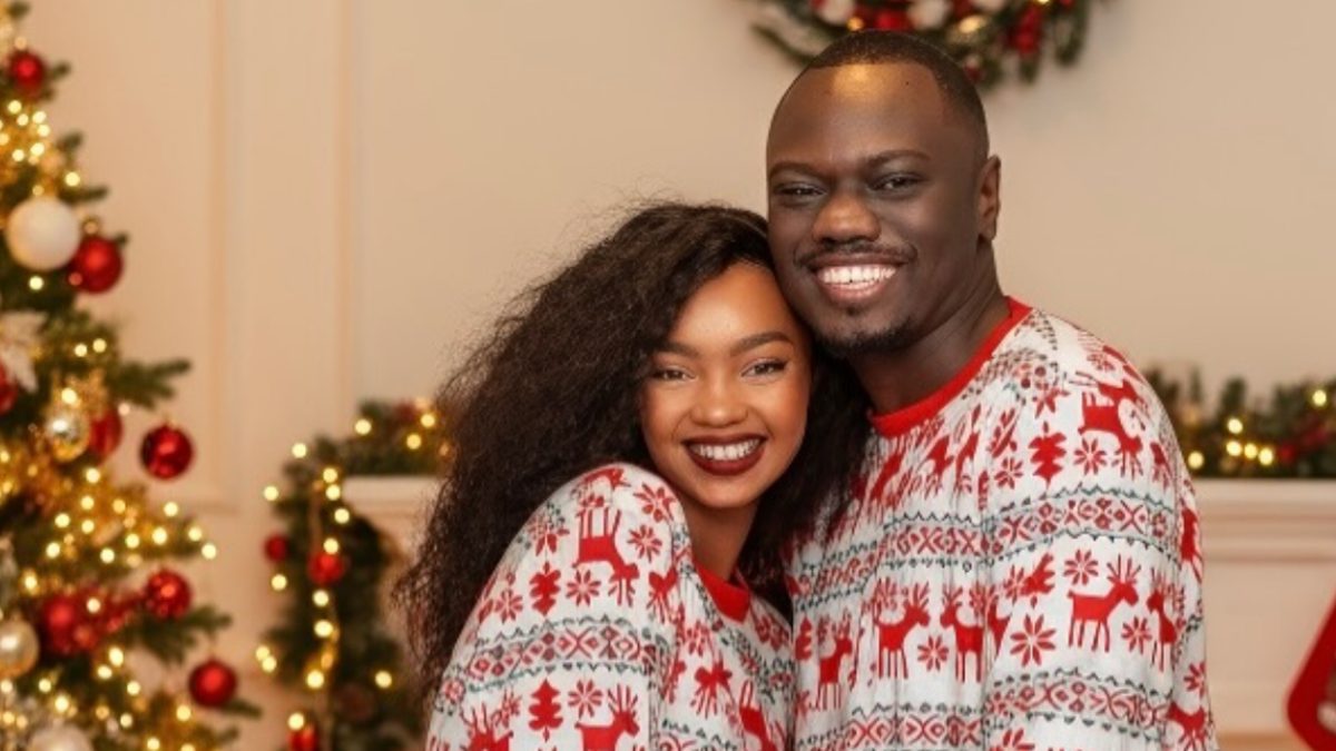 Eddie Butita Surprises Fans with Matching Pyjamas Photo with Girlfriend