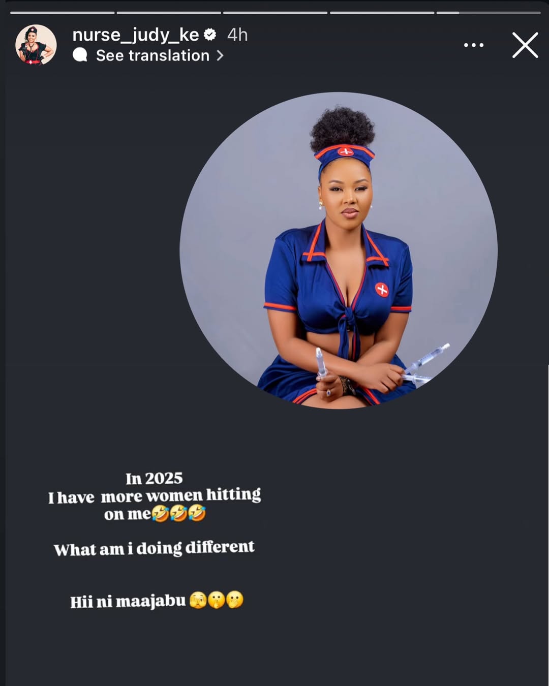 Women Hit on Her than Men: Nurse Judy